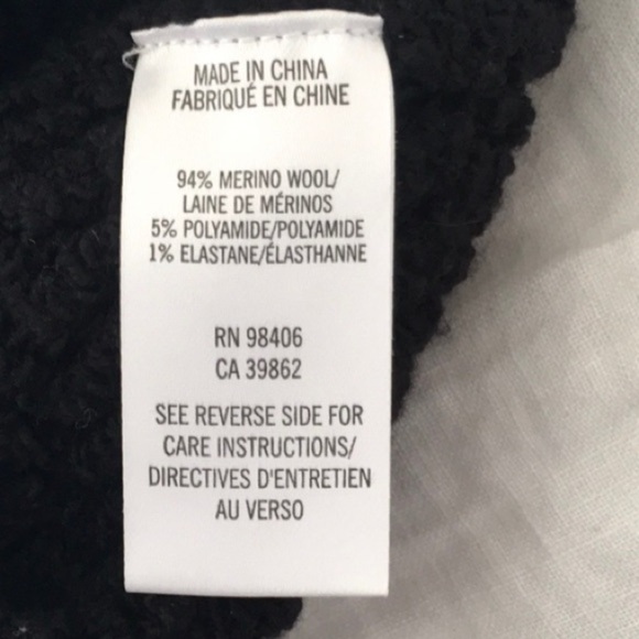 THEORY Sweater Hudina Asymmetrical Fringe Crew Merino Wool XS Luxury Elevated - Picture 11 of 16